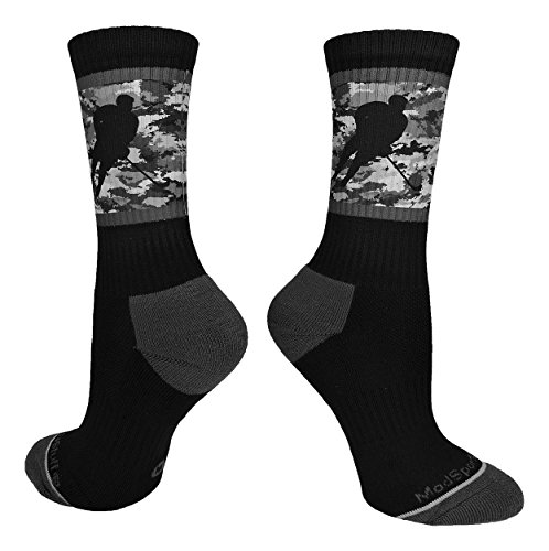 MadSportsStuff Hockey Player Athletic Crew Socks (Multiple Colors)