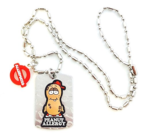 AllerMates Kids Medical Alert Peanut Allergy Children's Necklace