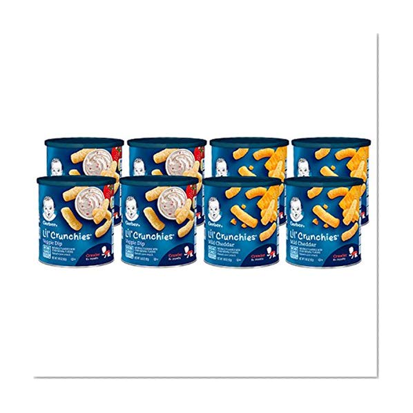 Gerber Graduates Lil Crunchies Mild Cheddar and Veggie Dip, 8 Count