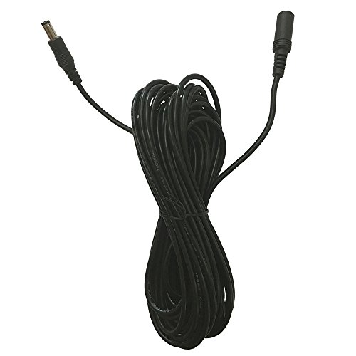 SMONET 2.1mm DC Power Male to Female Plug 16FT(5 Meters) Extension Cable Adapter for Home Security Camera Surveillance System