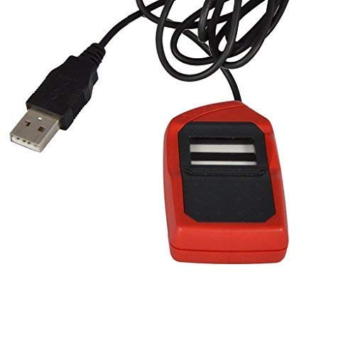 Morpho Safran MSO 1300 E3 USB Fingerprint Scanner (Red and Black)