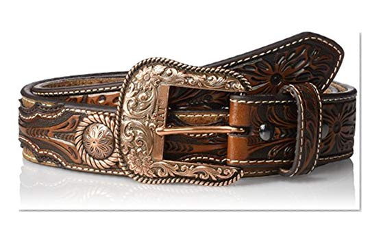 Ariat Men's Copper Concho Ostrich Western Belt