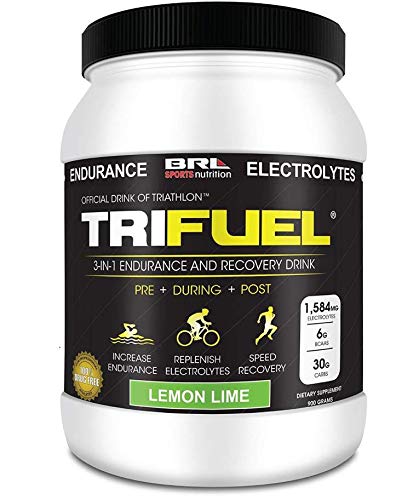 BRL Sports Nutrition TriFuel, Lemon/Lime-Caffeine Free 900 Grams by BRL Sports Nutrition