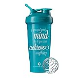 Achieve Anything Blender Bottle Shaker Cup, 28oz Classic Blender Bottles (Teal - 28oz)