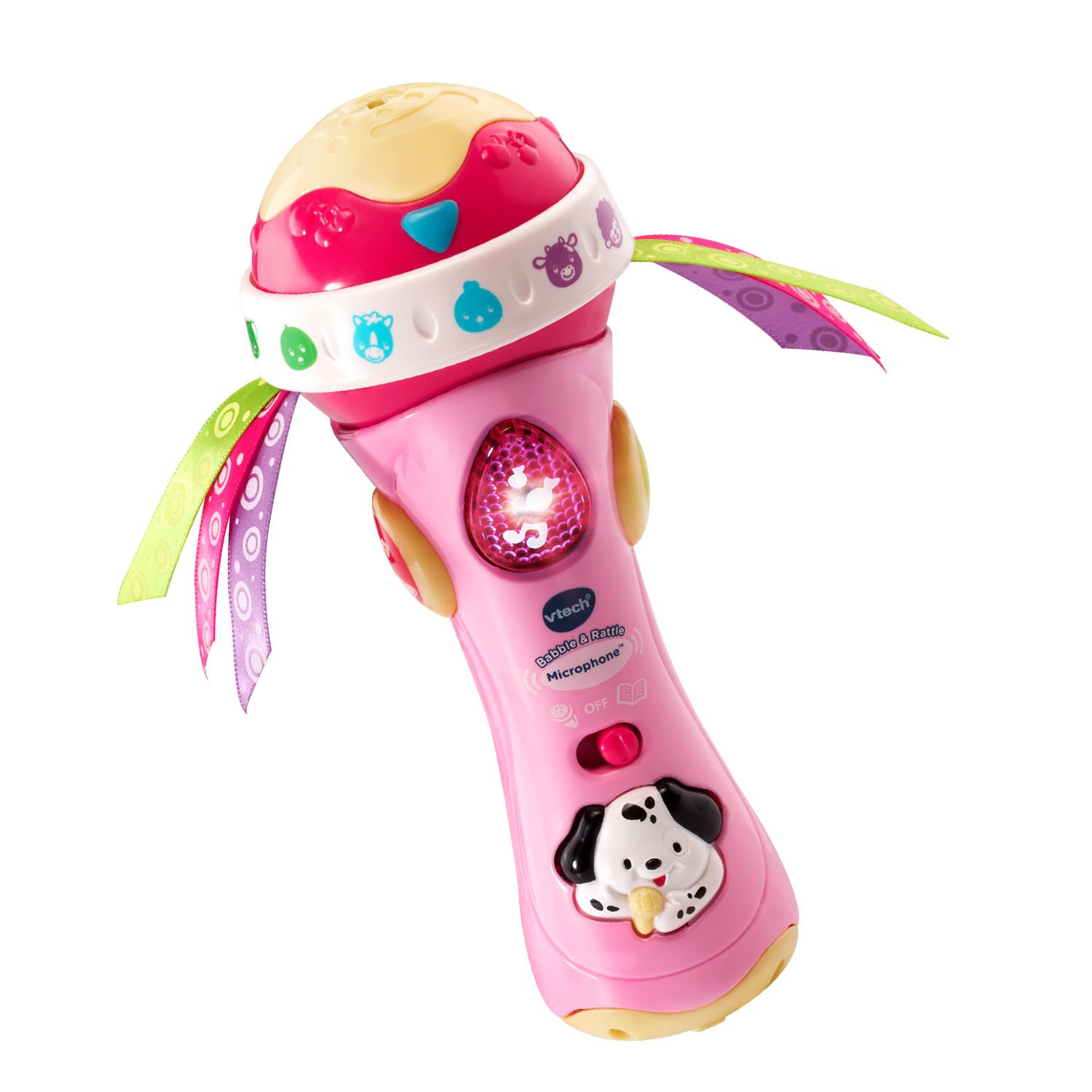 Book Cover VTech Baby Babble and Rattle Microphone Amazon Exclusive, Pink Pink Microphone