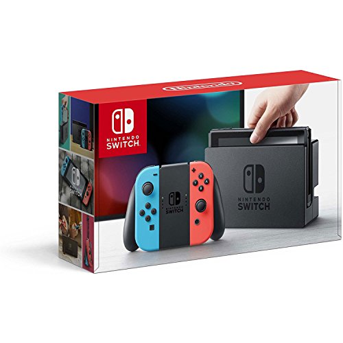 Book Cover Nintendo Switch - Neon Red and Neon Blue Joy-Con - HAC 001 (Discontinued by Manufacturer)