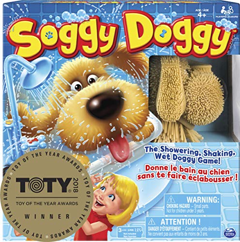 Book Cover Soggy Doggy Board Game for Kids with Interactive Dog Toy