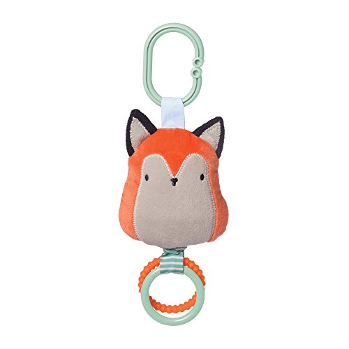 Manhattan Toy Camp Acorn Fox Teether & Travel Pull Baby Toy