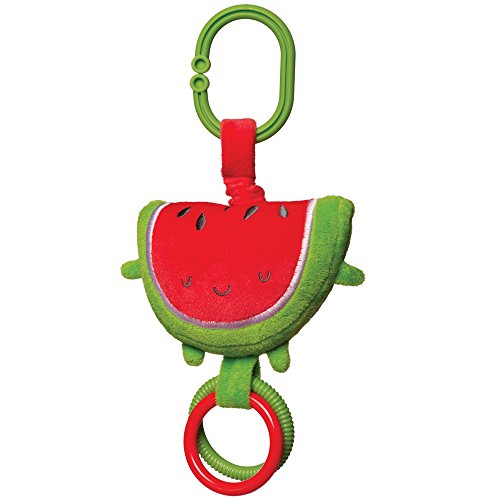 Manhattan Toy Farmer's Market Watermelon Baby Teether Travel and Crib Toy