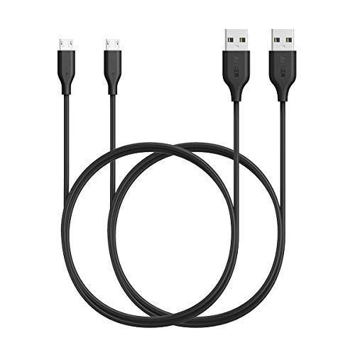 Book Cover [2-Pack] Anker Powerline Micro USB (3ft) - Durable Charging Cable, with Aramid Fiber and 5000+ Bend Lifespan for Samsung, Nexus, LG, Motorola, Android Smartphones and More