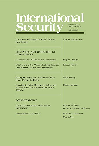 International Security 41:3 (Winter 2016/17)