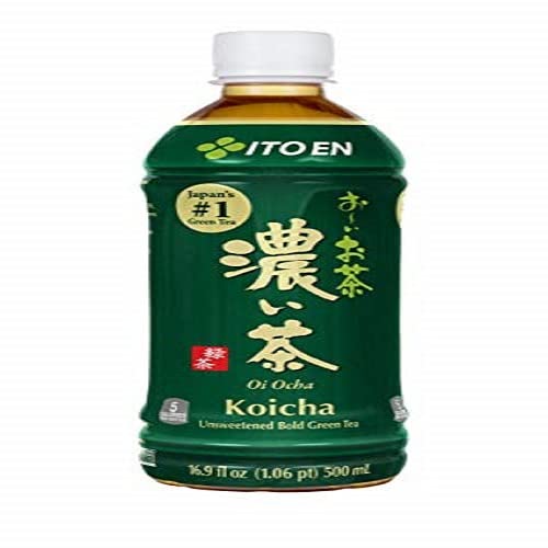 Ito En Oi Ocha Unsweetened Bold Green Tea Unsweetened Zero Calories with Antioxidants Excellent Source of Vitamin C Product of Japan, 16.9 Fl Oz (Pack of 12)