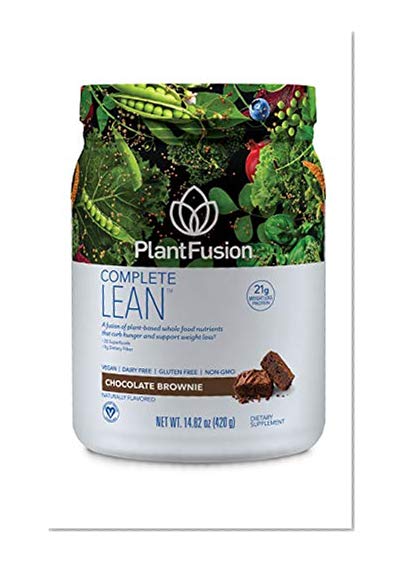 PlantFusion Complete Lean Plant Based | Weight Loss Protein Powder | Supports Blood Sugar & Controls Appetite | Superfoods with Digestive Enzymes | Gluten Free, Vegan, Non-GMO, Chocolate Brownie, 1 LB