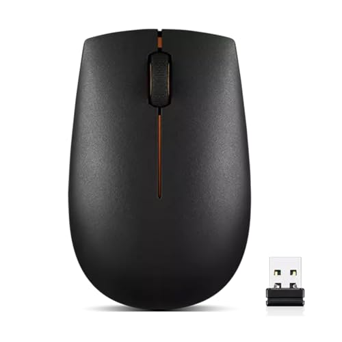 Lenovo 300 Wireless Compact Mouse, Black, 1000 dpi, Ultra-portable design, Up to 12 months battery life, GX30K79402