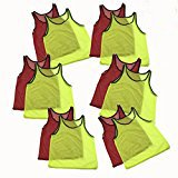 Adorox Youth Scrimmage Practice Jerseys Team Pinnies Sports Vest for Children Soccer, Football, Basketball, Volleyball