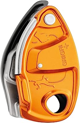 PETZL - GRIGRI +, Belay Device with Assisted Braking, Orange