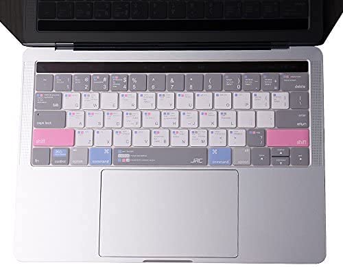 VFENG Premium Shortcuts with MAC OS Keyboard Cover for MacBook Pro with Touch Bar 13 Inch and 15 Inch (Model Number: A1706/A1707/A1989/A1990/A2159) Released in 2016 2017 2018 2019, US Version
