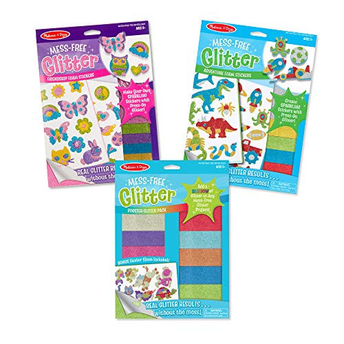 Melissa & Doug Mess-Free Glitter Value Pack - Stickers & Booster Pack