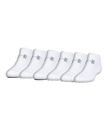 Under Armour Youth Charged Cotton 2.0 No Show Socks, 6-Pairs