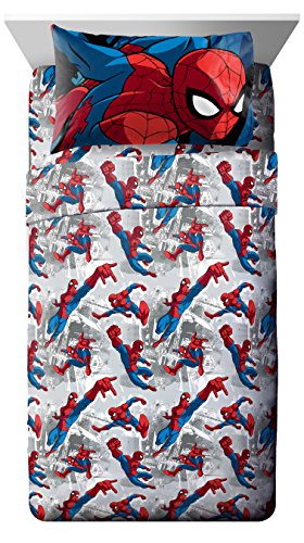 Book Cover Marvel Spiderman Burst Twin 3 Piece Sheet Set