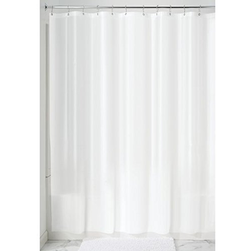 Book Cover InterDesign Vinyl Shower Liner, PVC-Free Mold- and Mildew-Resistant Curtain for Master, Guest, Kids' Bathroom, Stall, Bathtub, 54