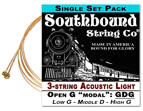 3-String Open G "GDG" Modal/Blues String Sets - Choose from 4 Set Varieties! (LMH)
