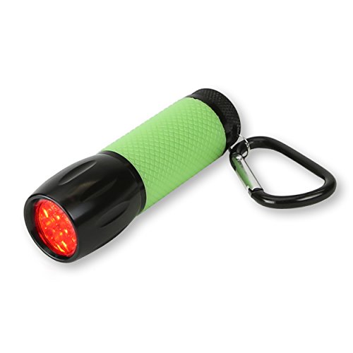 Carson RedSight Red Led Flashlight for Reading Astronomy Star Maps and Preserving Night Vision with Two Brightness Settings (SL-33), Green