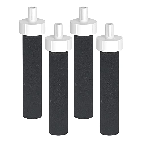 AQUA CREST Water Bottle Filter, Replacement for Brita® BB06, Brita Hard Sided, Stainless Steel and Plastic Bottle Filter, 4 Count