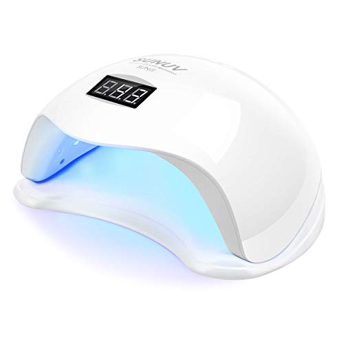 UV LED Nail Lamp, SUNUV UV LED Nail Polish Dryer Gel Machine for Manicure and Pedicure with Sensor and 4 Timers SUN5