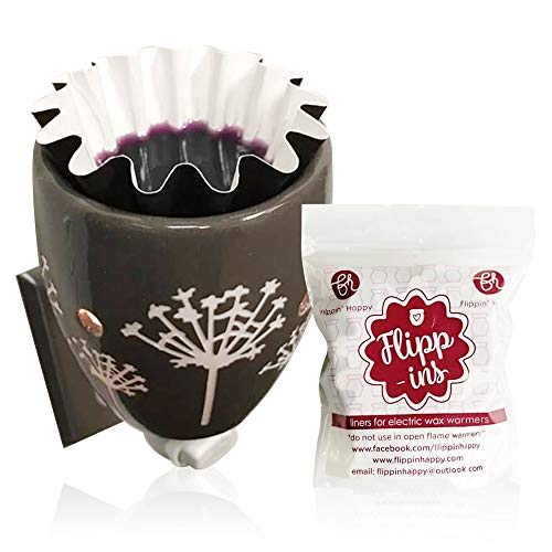 Flippins, Wax Melt Warmer Liners, 10 Reusable & Leakproof Liners, Wax Warmer Liner for Scented Wax, Designed for Electric Wax Warmers, Plug in Warmers, Candle Warmer, Wax Melter and Wax Burner