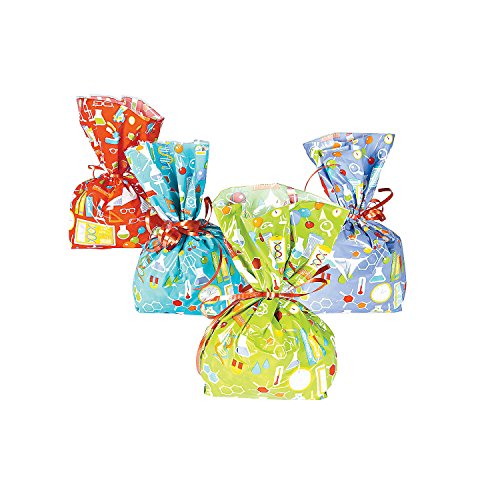 Science Party Cellophane Bags - 12 pc