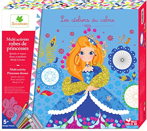 Les Ateliers du Calme - CREH601 - Loisirs Créatifs - Coffret Multi Activités Paillettes - Spirales - Motifs - Lovely Box