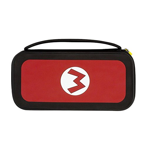 PDP Gaming Mario M Edition Starter Kit Travel Case, Joy Con Guards, Earbuds: Mario - Nintendo Switch