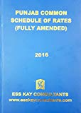 PUNJAB COMMON SCHEDULE OF RATES FULLY AMENDED 2016