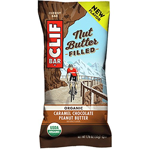 CLIF Nut Butter Filled - Organic Snack Bars - Caramel Chocolate Peanut Butter - (1.76 Ounce Protein Snack Bars, 12 Count)
