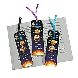 2 Dozen (24) Laminated SOLAR SYSTEM Bookmarks - OUTER SPACE Party Favors - GALAXY - SCIENCE Outer SPACE Teacher CLASSROOM Giveaways INCENTIVE