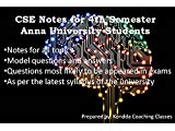 CSE notes for 4th sem Anna University students