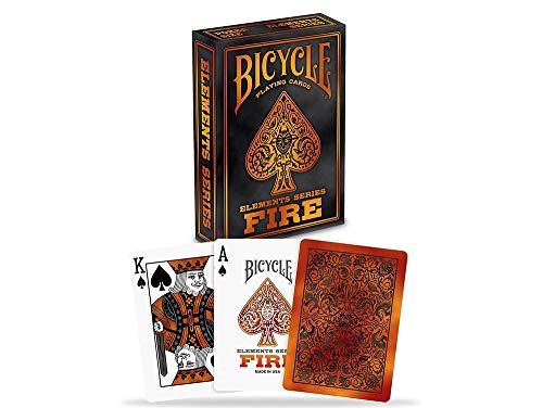 Book Cover Bicycle Elements Series Fire Playing Cards Standard (Poker) Sized
