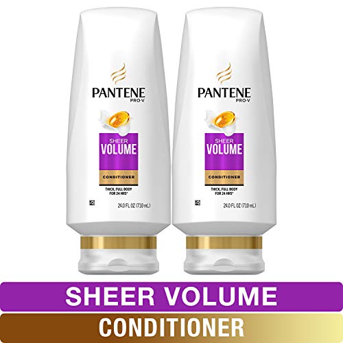 Pantene Conditioner, Pro-V Sheer Volume for Fine Hair, 24 fl oz, Twin Pack