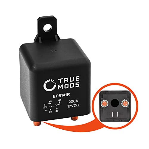 12V DC 200 Amp Split Charge Relay Switch - 4 Terminal Relays for Truck Boat Marine 200A