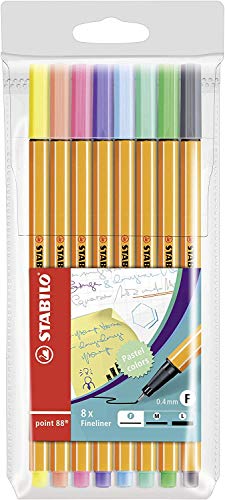 Stabilo Point 88 Pastel, 8-Color Set