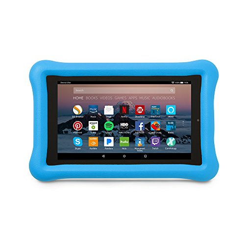 Book Cover Amazon Kid-Proof Case for Amazon Fire 7 Tablet (7th Generation, 2017 Release), Blue