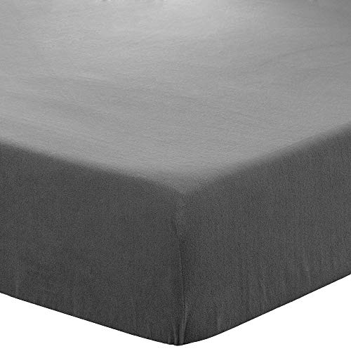 Bare Home Super Soft Fleece Fitted Sheet - King Size - Extra Plush Polar Fleece - Deep Pocket - All Season Cozy Warmth (King, Grey)