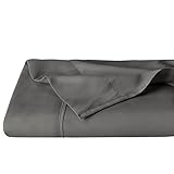 Bare Home Flat Top Sheet Premium 1800 Ultra-Soft Microfiber Collection - Double Brushed, Hypoallergenic, Wrinkle Resistant, Easy Care (Twin/Twin Extra-Long - 1 Pack, Grey)