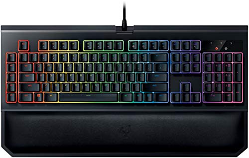 Razer BlackWidow Chroma V2: Esports Gaming Keyboard - Ergonomic Wrist Rest - 5 Dedicated Macro Keys Green Mechanical Switches (Tactile and Clicky)