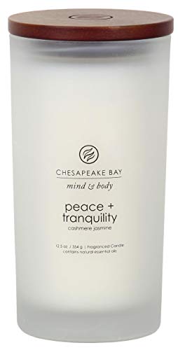 Chesapeake Bay Candle PT31903 Scented Candle, Peace + Tranquility (Cashmere Jasmine), Large