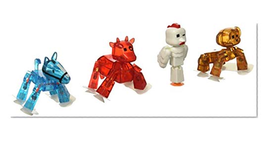 Zing Stikbot 4 x Pets: Monkey, Horse, Cow, Chicken