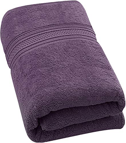 Book Cover Utopia Towels 700 GSM Extra Large Bath Towel (35 x 70 Inches) - Luxury Bath Sheet - Plum