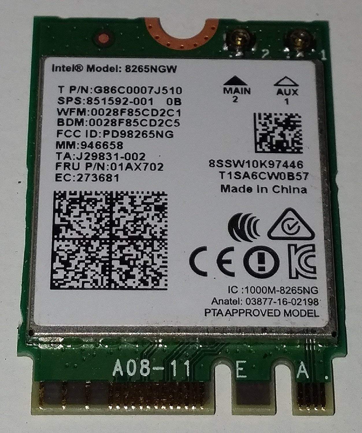 Book Cover Intel Dual Band Wireless-Ac 8265 w/Bluetooth 8265.NGWMG