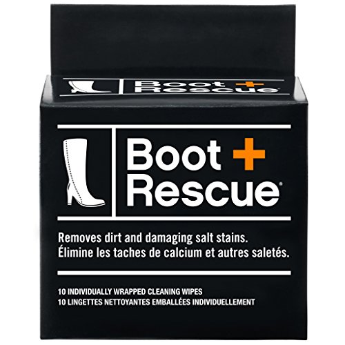 BootRescue All Natural Cleaning Shoe Wipes for Leather, Suede Shoes & Boot Cleaner for Dirt, Salt Stains | Boot Cleaning Kit and Shoe Cleaning Kit | Leather Boot Care Kit Shoe Cleaner | Box of 10